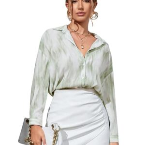 GRECIILOOKS Women's Oversized Shirt for Women`s | Korean Style Long Sleeve Oversized Button Down Shirts |Comfortable Rich Top for Office & Casual Outfits (Available in Plus Size)