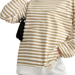 VIMAL JONNEY Women Striped T-Shirt || T-Shirt for Women || Full Sleeve T Shirt || T-Shirt-VIMAL640527